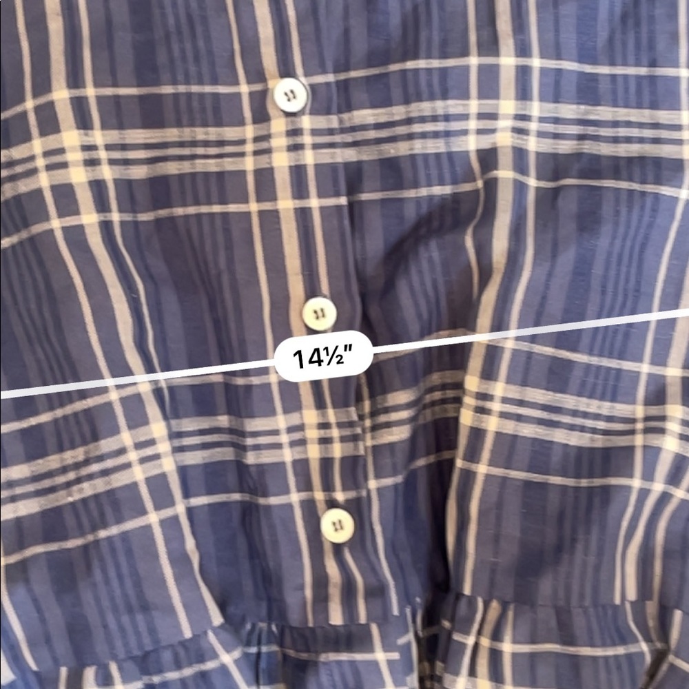 Zara blue checked tunic plaid midi dress - Picture 4 of 5